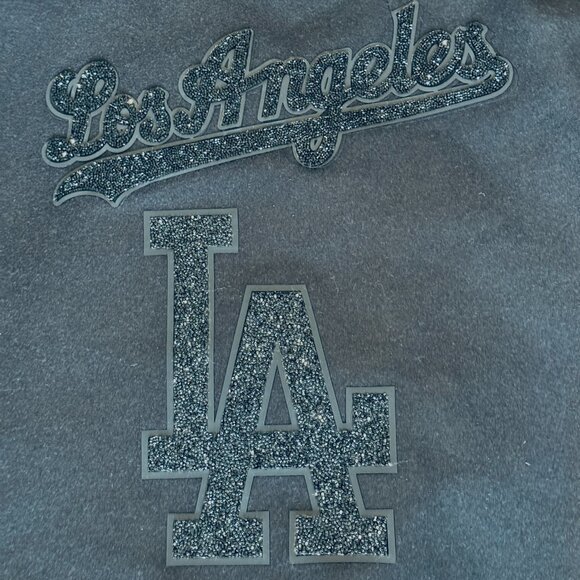 NWT Special Edition Los Angeles Dodgers Triple Black Wool Women's Varsity Jacket - Picture 4 of 7